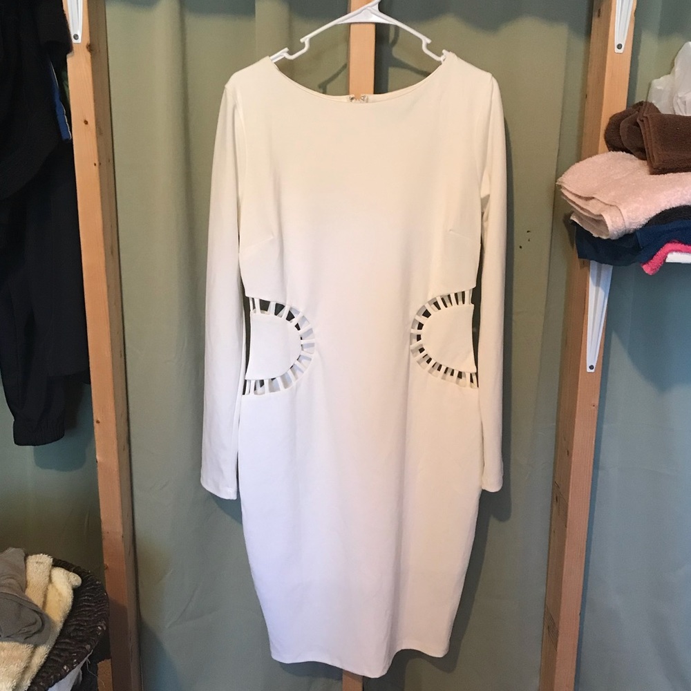 White formal dress
